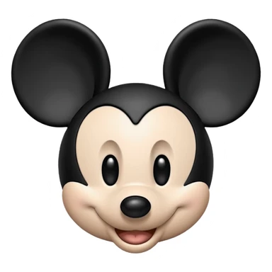 mickey mouse head blanck sticker