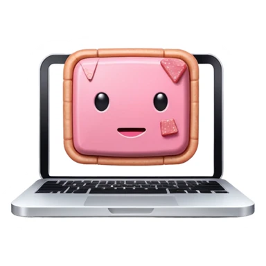 computer made of spam meat sticker