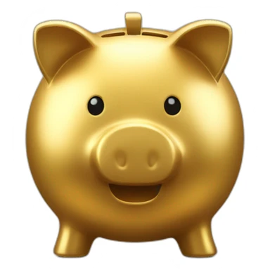 golden piggybank sticker