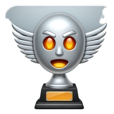 trofeu escrito "PANIC" sticker