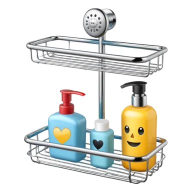 Shower caddy sticker