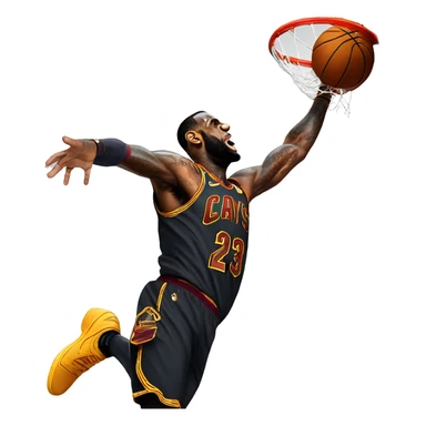 lebron dunk sticker