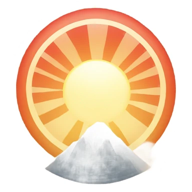 Rising sun  sticker