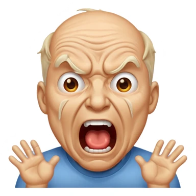 torture, screaming man sticker