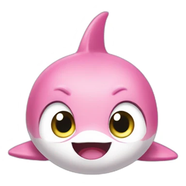 Baby shark star eyes sticker
