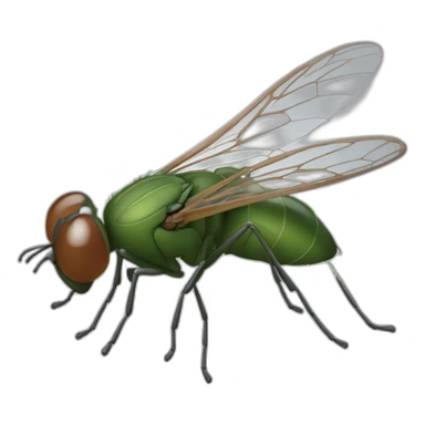 Une mouche qui rigole sticker
