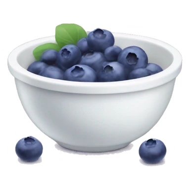 A bowl of yogurt and blueberry inside sticker