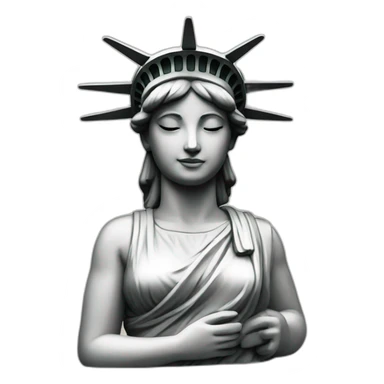 cute liberty statue sticker