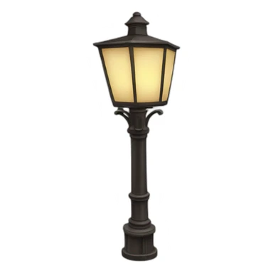 Lampadaire sticker