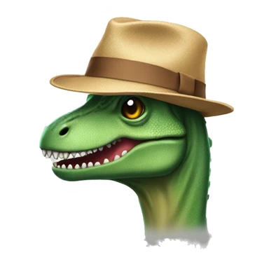 Trex wearing a hat sticker