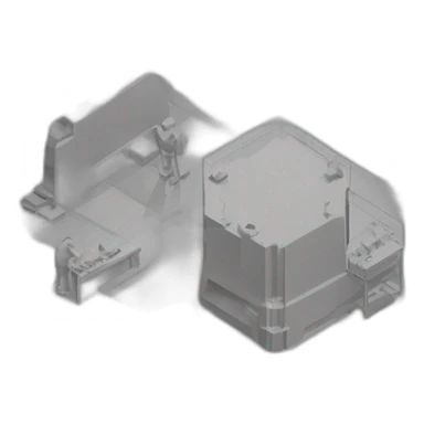 isometric hexagon solid outline border containing indoor creative factory woodworking metalworking people active working cnc machine tools simple clean industrial makerspace concrete #edc31b  sticker