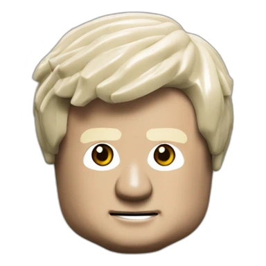 boris johnson as lego minifigure sticker
