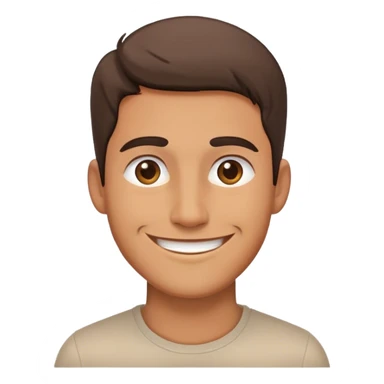 man smile, side view 30 degree sticker