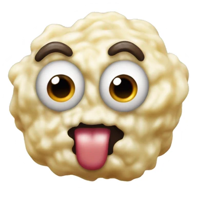 Monster made of mashed potatoes and drooling gravy  sticker