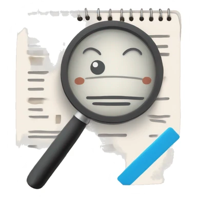 clipboard with a checklist (📋) combined with a magnifying glass (🔍), symbolizing the process of tracking and reviewing applicants efficiently sticker