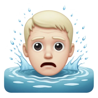 man drowning sticker