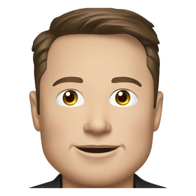 Elon musk in a Tesla  sticker