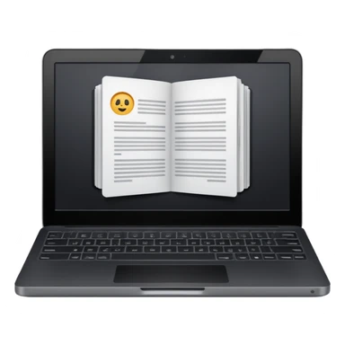 Research paper being typed on a laptop  (laptop only)  sticker