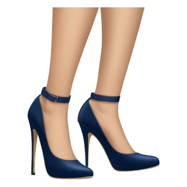 navi blue feet in stiletto heels sticker