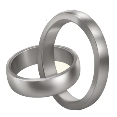 Interlocked weddings marriage "two rings" sticker
