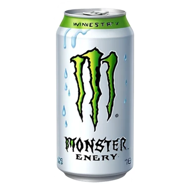 White monster energy drink  sticker
