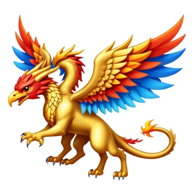 legendary gryphon phenix dragon combination with a legendary beam sticker