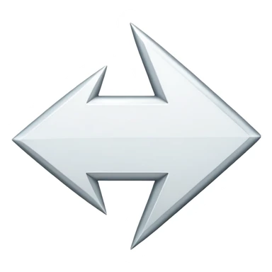 Simple white arrow pointing downwards sticker