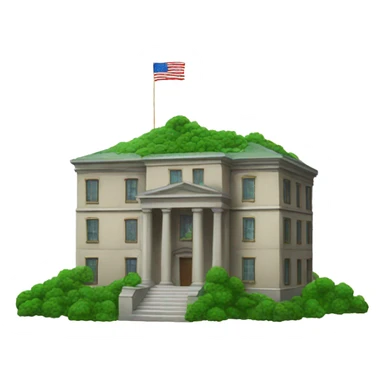 politic building with weed flag sticker
