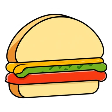 Fist inside a sandwhich  sticker