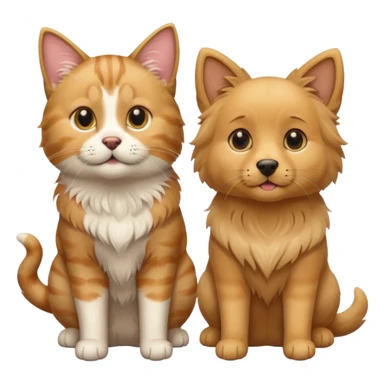 cats and dogs believe picture sticker
