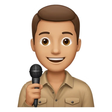 ramadan, man with microphone sticker