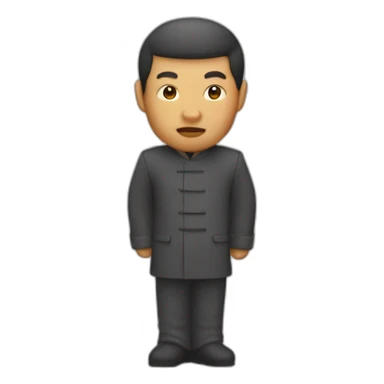 Chinois noir roux qui Dabe sticker