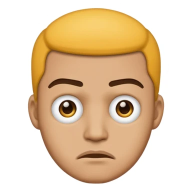 lightskin man emoji with a frown sticker