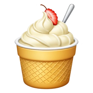 Vanilla with no cone sticker