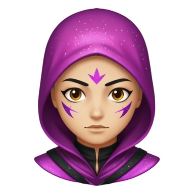 Glitter assassin sticker