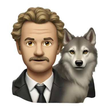 Woland (August Dihl) from the film master and Margarita  sticker