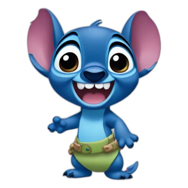 Stitch from Lilo and Stitch Disney movie  sticker