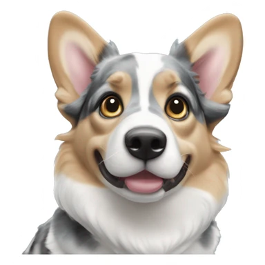 Blue Merle welsh corgi sticker