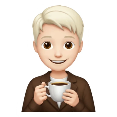 Emojis aesthetic para amantes del café sticker