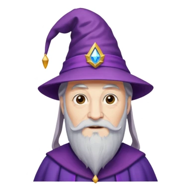 dumbledore wear purple magic hat sticker