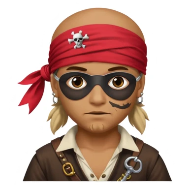 Make a pirate doing the six seven meme sticker