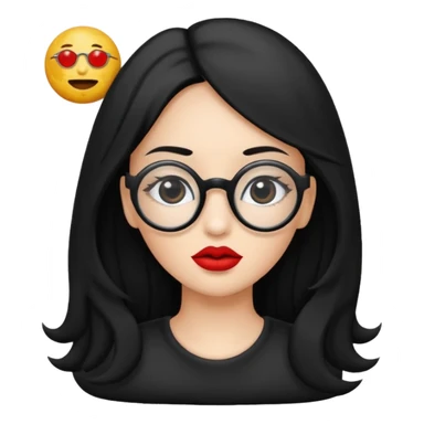 Genera emogis de 4 cuatro enfermeras de cabello negro largo, entre ellas que una tenga lentes y otra un lunar encima de los labios sticker