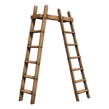 Wooden ladder sticker