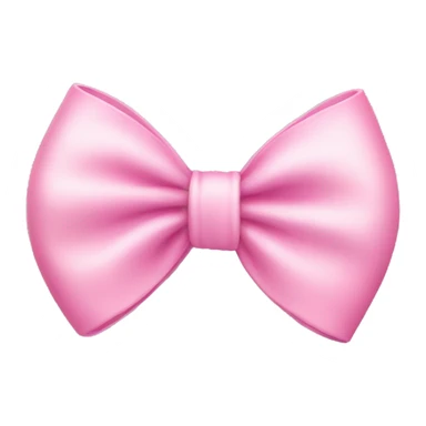 dainty pink bow emoji sticker