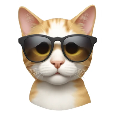 CAT with Sunglas sticker