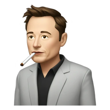 elon-musk-smoking sticker