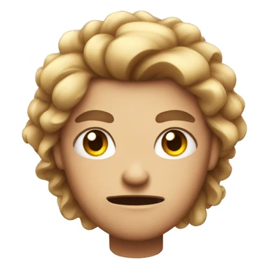 an angry person with jewel hair sticker