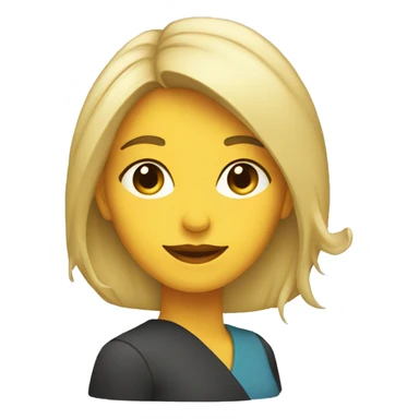 mujer de perfil viendo a la derecha sticker