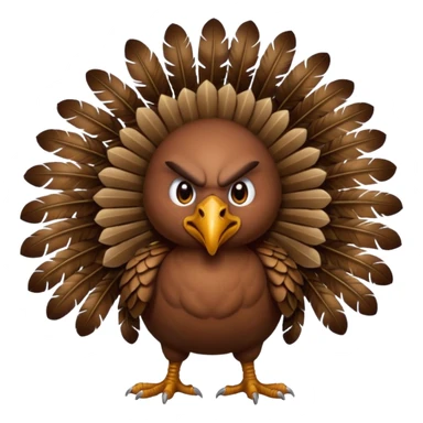 warrior turkey sticker