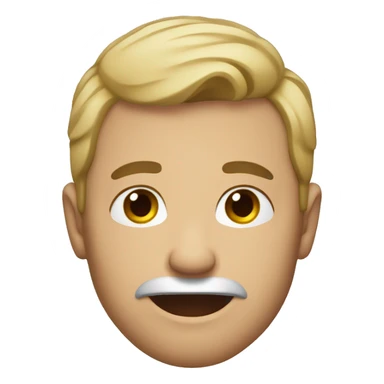 A man holding his jawline  sticker